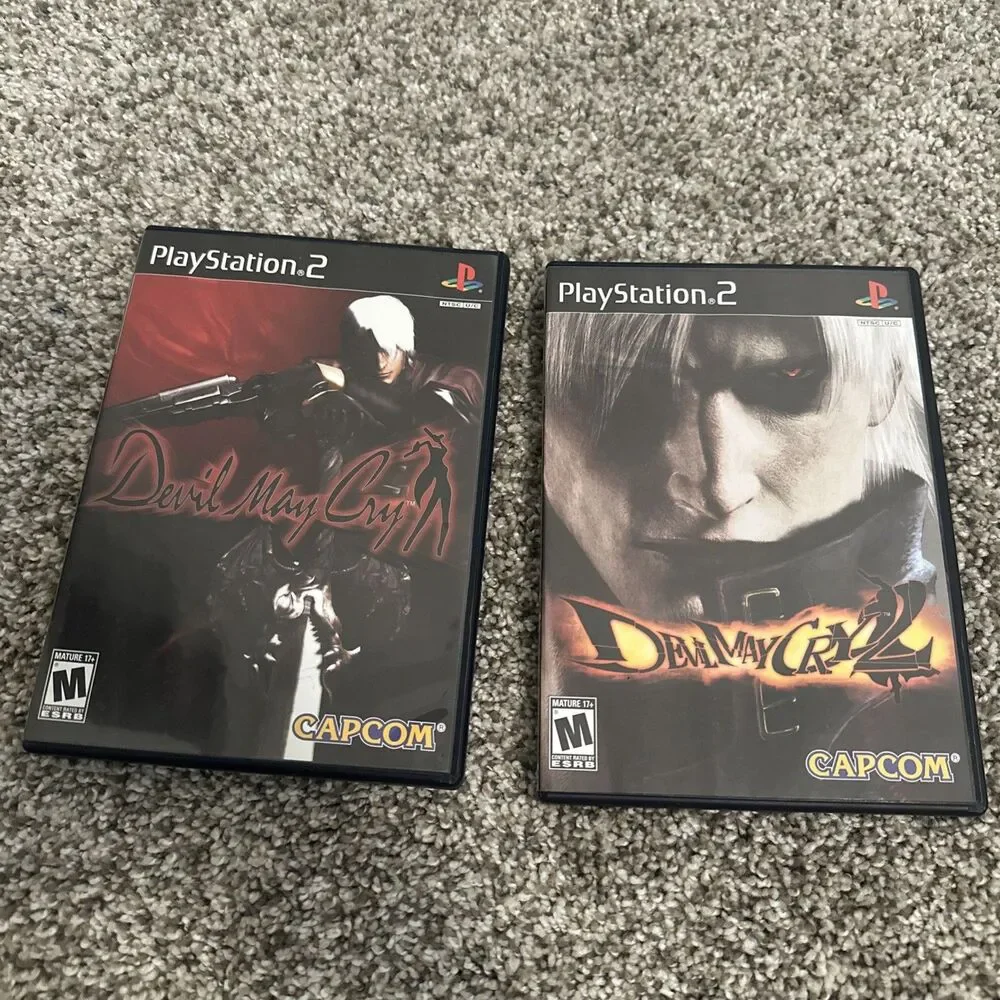 Devil May Cry + Devil May Cry 2 - PS2 CIB Great Condition